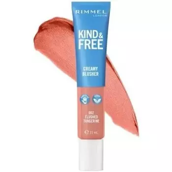 Кремовые румяна Kind & Free 002, цвет мандариновый, 15 мл Rimmel