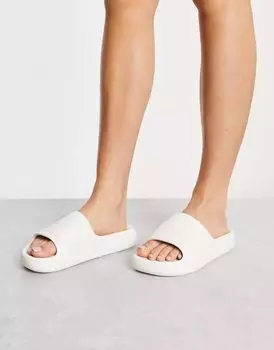 кремовые сандалии adidas Originals Adilette Ayoon
