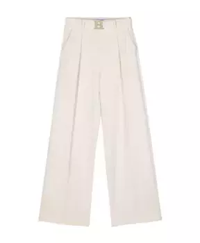 Кремовые широкие брюки Blugirl, бежевый