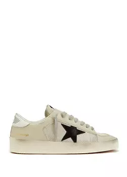 Кремовые женские кожаные кроссовки stardan Golden Goose