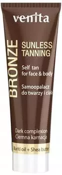 Кремовый автозагар в тюбике, 75 г Venita, Bronze