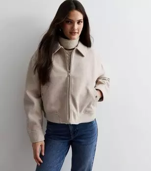 Кремовый бомбер из искусственной шерсти Urban Bliss Urban Bliss, кремовый