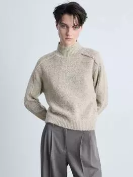Кремовый джемпер Mango, цвет Beige Melange