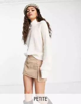 Кремовый джемпер с высоким воротником Noisy May Petite