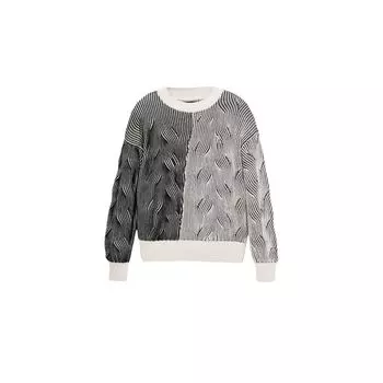 Кремовый хлопковый свитер Desigual