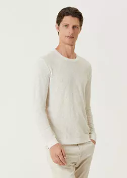 Кремовый кашемировый свитер John Varvatos