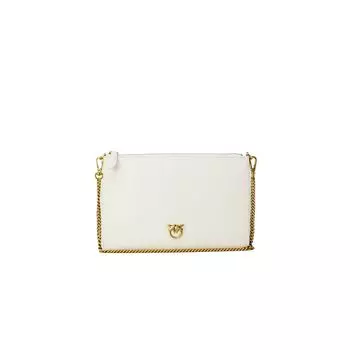Кремовый кожаный кожаный аксессуар Pinko