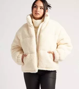 Кремовый пуховик Urban Bliss Borg Urban Bliss, кремовый