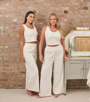 Кремовый пушистый топ Loungeable New Look, кремовый