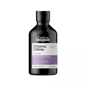 Кремовый шампунь для волос, нейтрализующий желтые оттенки chroma crme yellow tones neutralizing cream for blondes to platinum blondes LOral Professionnel Paris, 300 мл