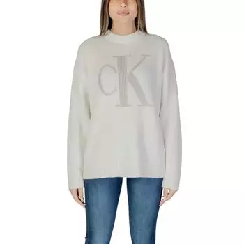 Кремовый свитер из органического хлопка Calvin Klein Jeans