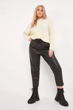 Кремовый свитер летучая мышь с многослойной прической Simply Be, бежевый