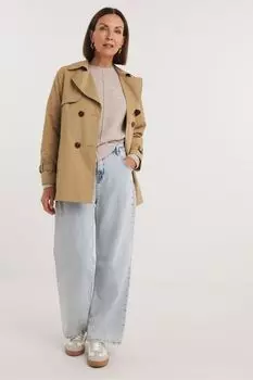 Кремовый свитер с круглым вырезом Jd Williams, бежевый