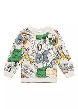Кремовый свитшот для мальчика NMMJAAKKO MARVEL SWEAT UNB MAR Name t, кремовый
