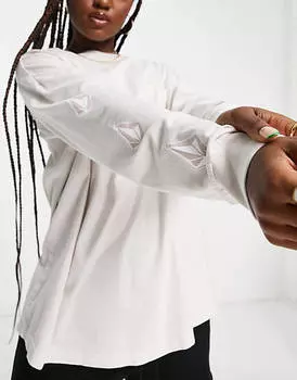 Кремовый топ с длинными рукавами Volcom Iconic