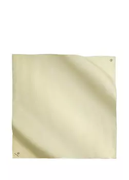 Кремовый женский шарф из шелкового твила Poanes, экрю