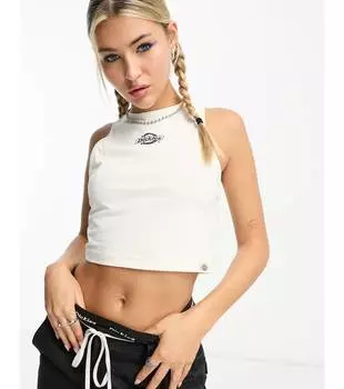 Кремовый жилет Dickies Powers с центральным логотипом