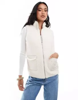 Кремовый жилет Тедди In The Style