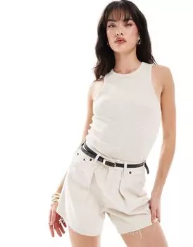 Кремовый жилет в рубчик Selected Femme