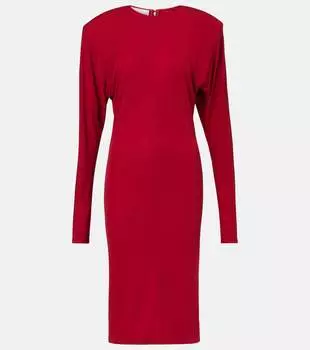 Креп-джерси миди-платье Stella McCartney, Raspberry