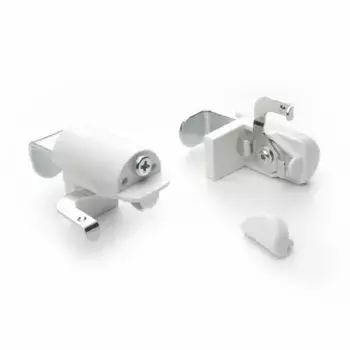 Крепежные зажимы Liedeco, (комплект, 2 шт.), Крепление для алюминиевых жалюзи 2х4 см, белый