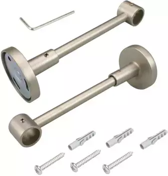 Крепление Liedeco, (1 шт.), для карнизов 16 мм 1,6 см, цвет chromfarben/matt