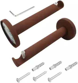 Крепление Liedeco, (1 шт.), для карнизов 16 мм Длина: 12 см, цвет rostbraun
