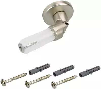 Крепление Liedeco, (1 шт.), для карнизов 16 мм 1,6 см, цвет chromfarben/matt