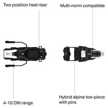 Крепления Shift 10 MNC Alpine Touring — 2024 г. Atomic, черный