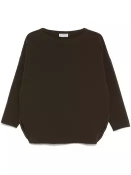 Креповая блузка Alberto Biani, зеленый