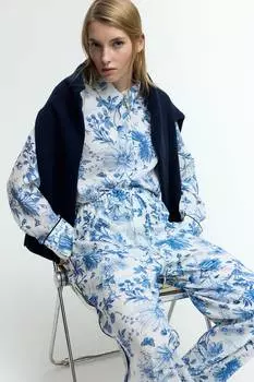 Креповая блузка H&M, мультиколор