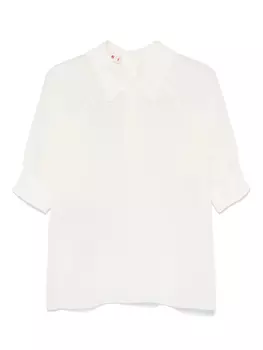 Креповая блузка Marni, белый