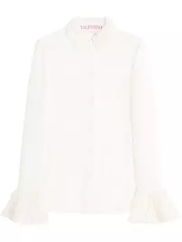 Креповая блузка Valentino Garavani, белый