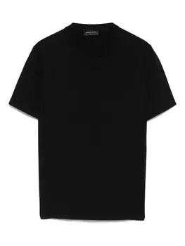 Креповая футболка Roberto Collina, черный