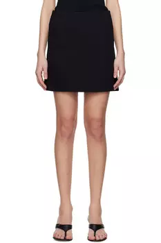 Креповая мини-юбка Toteme, черный