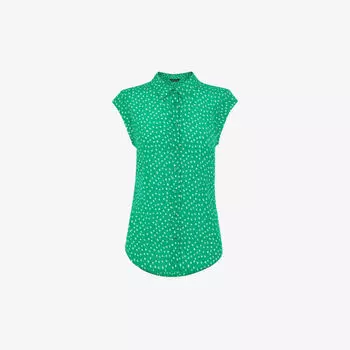 Креповая рубашка без рукавов с точечным принтом Whistles, мультиколор