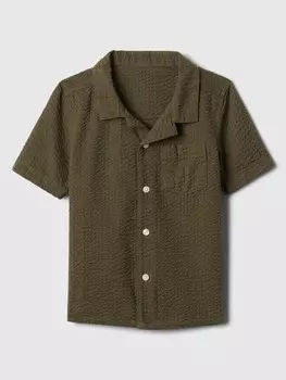 Креповая рубашка Gap, зеленый