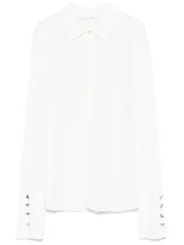 Креповая рубашка Patrizia Pepe, белый