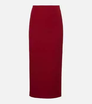 Креповая юбка-карандаш Roland Mouret, Dark Red