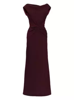 Креповое платье Amsale, красный