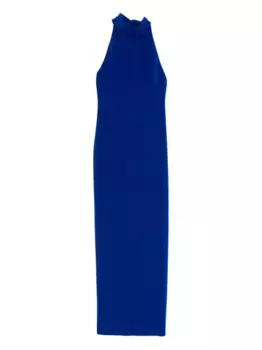 Креповое платье Amsale, синий