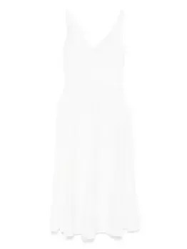 Креповое платье Ermanno Scervino, белый