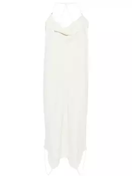 Креповое платье-комбинация Upside-down Viktor & Rolf, нейтральный