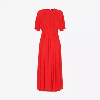 Креповое платье макси Amelia с рукавами-накидкой Whistles, красный