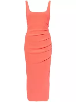 Креповое платье миди Karina Tuck BEC + BRIDGE, розовый