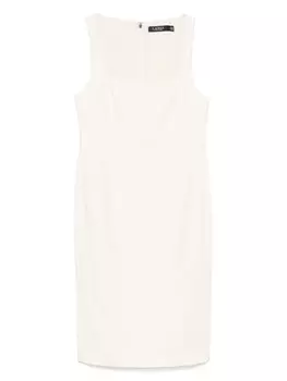 Креповое платье миди Lauren Ralph Lauren, нейтральный