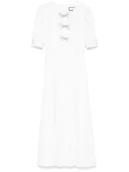 Креповое платье миди NISSA, белый