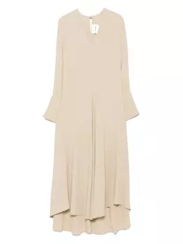 Креповое платье миди Nude, нейтральный