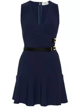 Креповое платье мини Elisabetta Franchi, синий