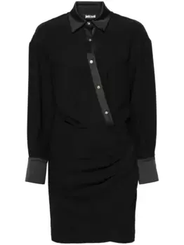 Креповое платье мини Just Cavalli, черный